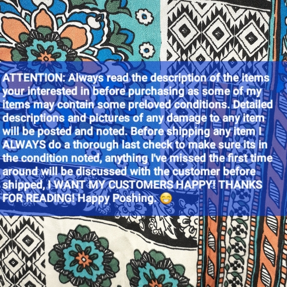 ATTENTION! TO ALL POSHERS - Picture 1 of 1